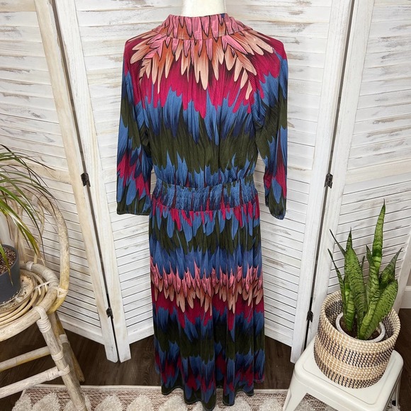 Soft SURROUNDINGS Women's Ancient Isle Shirt Dress Multicolor NEW Medium Petite - Picture 5 of 16